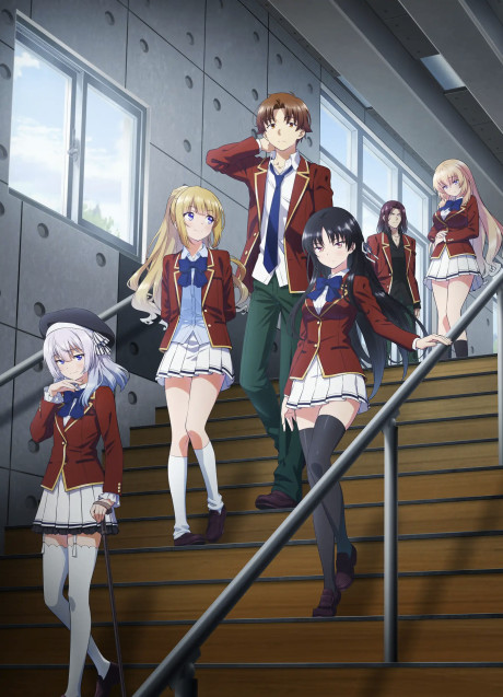 Portada de Youkoso Jitsuryoku Shijou Shugi no Kyoushitsu e 3rd Season