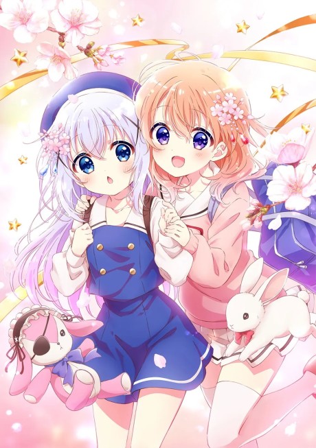 Portada de Gochuumon wa Usagi desu ka? Movie: ~We Are Family!~