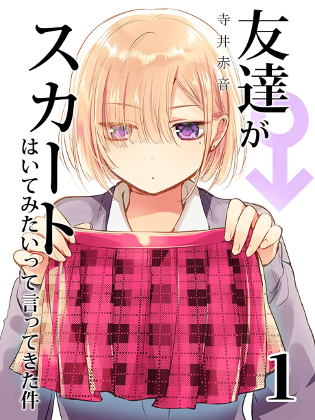 Portada de Tomodachi ga Skirt haite mitai tte Itte kita Ken