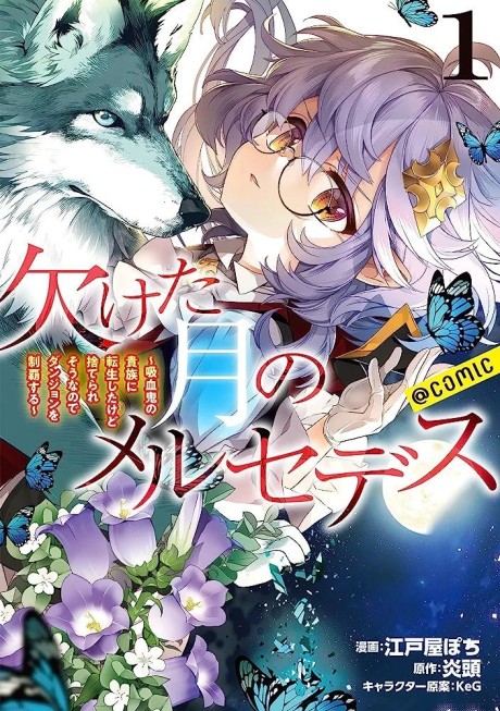 Portada de Kaketa Tsuki no Mercedes ~Kyuuketsuki no Kizoku ni Tensei Shita kedo Suteraresou nanode Dungeon wo Seiha Suru~